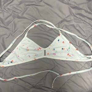 Jolyn white Patterned Vent Bikini Top